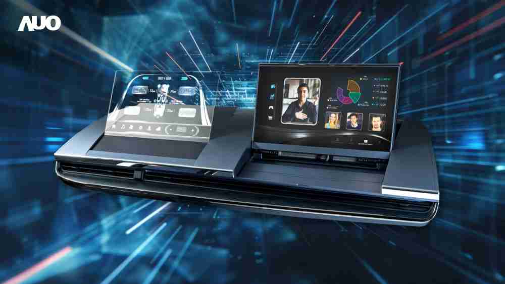 尊龙集团Micro LED Display HMI解决方案打造透明Micro LED前座仪表，，呈现信息并保留驾驶视野开阔；亦为副驾驶座乘客打造收放自如的Micro LED屏幕，，，在不影响显示质量的前提于显示区内建镜头，，，让用户能与视讯对象直接眼神接触，，，，提供绝佳的双向沟通体验