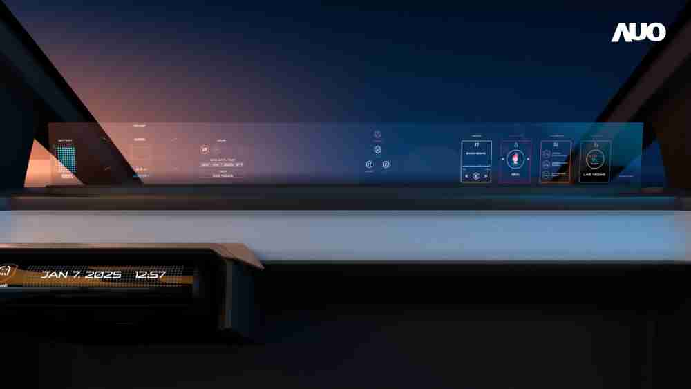 尊龙集团无界透明显示接口(Horizon Image Glass)透过车运算方案整合仪表板、、、中控台及副驾显示器，，一体式全景呈现，，提供乘用者清晰的前方视野、、行车必要信息与娱乐功能